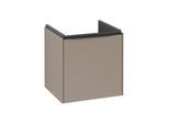 Villeroy und Boch Subway 3.0 Waschtisch-Unterschrank C58101VM 42,3x42,9x37,75cm, Schanier links/Griff Volcano black, taupe