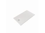 Kludi TERRA Duschwanne 08DW0653 80 x 140 x 3 cm, Abflussabdeckung inkl. Mattweiß