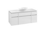Villeroy & Boch Legato Waschtischunterschrank B57800DH 120x55x50cm, Glossy White