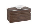 Villeroy & Boch Legato Waschtischunterschrank B572L0VH 100x55x50cm, mit LED-Beleuchtung, Arizona Oak