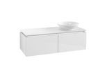 Villeroy & Boch Legato Waschtischunterschrank B581L0DH 120x38x50cm, mit LED-Beleuchtung, Glossy White
