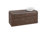 Villeroy & Boch Legato Waschtischunterschrank B582L0VH 120x55x50cm, mit LED-Beleuchtung, Arizona Oak