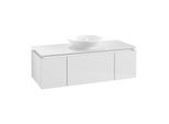 Villeroy & Boch Legato Waschtischunterschrank B577L0DH 120x38x50cm, mit LED-Beleuchtung, Glossy White