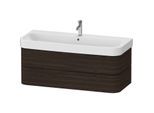 Duravit Happy D.2 Plus Waschtisch-Unterschrank HP4389069690000 117,5 x 49 cm, nussbaum gebürstet, 2 Schubkästen