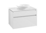 Villeroy & Boch Legato Waschtischunterschrank B570L0DH 80x55x50cm, mit LED-Beleuchtung, Glossy White