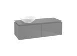 Villeroy & Boch Legato Waschtischunterschrank B57900FP 120x38x50cm, Glossy Grey