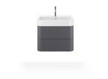 Duravit Happy D.2 Plus Waschtisch-Unterschrank HP4385080800000 57,5 x 49 cm, graphit supermatt, 2 Schubkästen