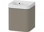 Duravit Happy D.2 Plus Möbelwaschtisch HP4344N92920000 40x36cm, 1 Tür, Anschlag rechts, ohne Hahnloch, steingrau seidenmatt