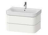 Duravit Happy D.2 Plus Waschtisch-Unterschrank HP4387036360000 77,5 x 49 cm, weiß seidenmatt, 2 Schubkästen