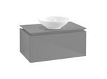 Villeroy & Boch Legato Waschtischunterschrank B56900FP 80x38x50cm, Glossy Grey