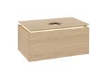 Villeroy & Boch Legato Waschtischunterschrank B569L0VJ 80x38x50cm, mit LED-Beleuchtung, Nordic Oak