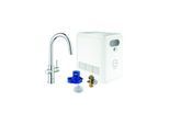 Grohe Blue Professional Spültisch-Einhebelmischer 31325002 chrom, Starter Kit, C-Auslauf, Bluetooth/WIFI