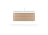 Duravit Happy D.2 Plus Möbelwaschtisch HP4349O71710000 117,5x49cm, 2 Schubkästen, 1 Hahnloch, mediterrane Eiche