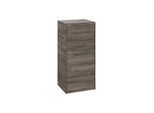 Villeroy und Boch Subway 3.0 Seitenschrank C59400RK 40x86x36,2cm, Schanier links/Griff Aluminium glänzend, stone oak