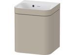 Duravit Happy D.2 Plus Möbelwaschtisch-Unterschrank HP4634N60600000 40x36cm, 1 Tür, Anschlag rechts, ohne Hahnloch, taupe seidenmatt