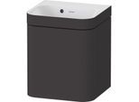Duravit Happy D.2 Plus Möbelwaschtisch-Unterschrank HP4633N80800000 40x36cm, 1 Tür, Anschlag links, ohne Hahnloch, graphit supermatt
