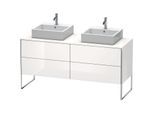 Duravit XSquare Waschtisch-Unterschrank XS4927B2222 160x53,8x54,8cm, 4 Auszüge, beidseitig, weiß hochglanz