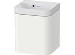 Duravit Happy D.2 Plus Möbelwaschtisch HP4340N36360000 40x36cm, 1 Tür, Anschlag links, ohne Hahnloch, weiß seidenmatt