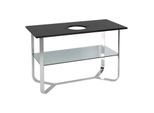 Villeroy & Boch Antheus Mamorplatte mit Gestell B06401RP, 120x75x57cm, Nero Marquina, Hahnloch