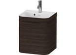 Duravit Happy D.2 Plus Möbelwaschtisch-Unterschrank HP4633O69690000 40x36cm, 1 Tür, Anschlag links, mit Hahnloch, nussbaum gebürstet