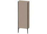 Duravit XViu Halbhochschrank XV1316LB275 50x133x24cm, 1 Tür, schwarz matt, Anschlag links, leinen