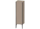Duravit XViu Halbhochschrank XV1325RB275 40x36x133cm, schwarz matt, Tür rechts, leinen