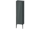 Duravit XViu Halbhochschrank XV1315RB238 40x24x133cm, schwarz matt, Tür rechts, dolomiti grey hochglanz