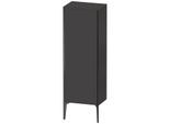 Duravit XViu Halbhochschrank XV1326LB280 50x36x133cm, schwarz matt, Tür links, graphit supermatt