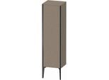 Duravit XViu Halbhochschrank XV1325LB211 40x36x133cm, schwarz matt, Tür links, eiche kaschmir