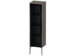Duravit XViu Halbhochschrank XV1367LB189 40x36x133cm, Glastür, champagner matt, Tür links, flannel grey hochglanz