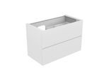 Keuco Edition 11 Waschtischunterschrank 31255300100 105 x 70 x 53,5 cm, mit LED-Beleuchtung, Lack Seidenmatt, Glas Weiß