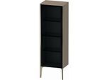 Duravit XViu Halbhochschrank XV1368LB111 50x36x133cm, Glastür, champagner matt, Tür links, eiche kaschmir