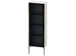 Duravit XViu Halbhochschrank XV1366RB122 50x24x133cm, Glastür, champagner matt, Tür rechts, weiß hochglanz