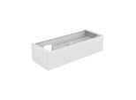 Keuco Edition 11 Waschtischunterschrank 31265270100 140 x 35 x 53,5 cm, mit LED-Beleuchtung, Lack Seidenmatt, Glas weiß satiniert