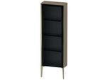 Duravit XViu Halbhochschrank XV1366LB135 50x24x133cm, Glastür, champagner matt, Tür links, Eiche terra