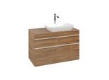 Villeroy und Boch Venticello Waschtisch-Unterschrank A94302RH 95,7x60,6x50,2cm, Waschtisch rechts, Griff White, Kansas Oak