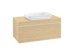 Villeroy und Boch Venticello Waschtisch-Unterschrank A94602VJ 95,7 x 43,6 x 50,2 cm, Waschtisch mittig, Griff White, nordic oak