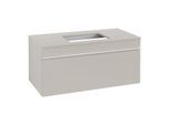 Villeroy und Boch Venticello Waschtisch-Unterschrank A94602VK 95,7 x 43,6 x 50,2 cm, Waschtisch mittig, Griff White, soft grey