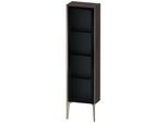 Duravit XViu Halbhochschrank XV1365LB172 40x24x133cm, Glastür, champagner matt, Tür links, eiche dunkel gebürstet