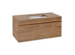 Villeroy und Boch Venticello Waschtisch-Unterschrank A94605RH 95,7x43,6x50,2cm, Waschtisch mittig, Griff Copper, Kansas Oak