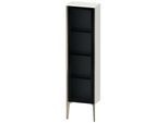 Duravit XViu Halbhochschrank XV1365LB185 40x24x133cm, Glastür, champagner matt, Tür links, weiß hochglanz
