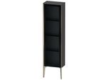 Duravit XViu Halbhochschrank XV1365LB149 40x24x133cm, Glastür, champagner matt, Tür links, graphit matt