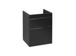 Villeroy und Boch Venticello Waschtisch-Unterschrank A92201PD 46,6 x 59 x 42,5 cm, Griff Chrom, Black Matt Lacquer