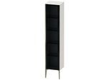 Duravit XViu Hochschrank XV1375LB185 40x36x177cm, Glastür, champagner matt, Tür links, weiß hochglanz
