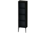 Duravit XViu Halbhochschrank XV1365LB216 40x24x133cm, Glastür, schwarz matt, Tür links, Eiche schwarz