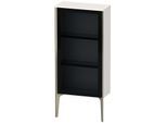 Duravit XViu Halbhochschrank XV1361RB185 50x24x89cm, Glastür, champagner matt, Tür rechts, weiß hochglanz