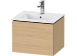 Duravit L-Cube Waschtisch-Unterschrank LC611803030 52x39,1x40cm, 1 Auszug, wandhängend, Eiche natur