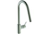 Ideal Standard Gusto Küchenarmatur BD416GN silver storm, mit hohem Rohrauslauf und herausziehbarer 2-Funktionshandbrause
