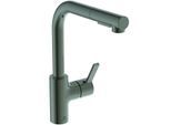Ideal Standard Gusto Küchenarmatur BD420A5 magnetic grey, mit Rohrauslauf und herausziehbarer 2-Funktionshandbrause