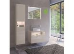 Keuco Stageline Hochschrank 32831180102 40 x 180 x 36 cm, Dekor Cashmere, Glas Cashmere klar, 2-türig, mit Elektrik, rechts